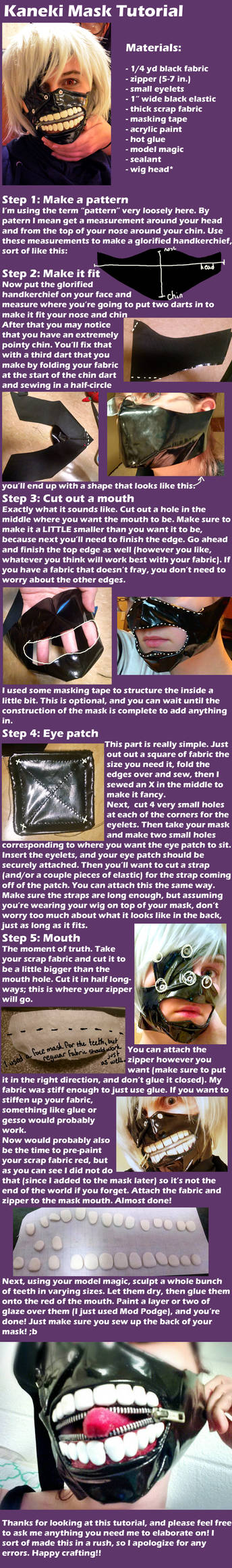 Kaneki Mask Tutorial By Sexywhales On Deviantart Kaneki Mask Tutorial By Sexywhales On Deviantart
