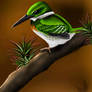 green kingfisher 
