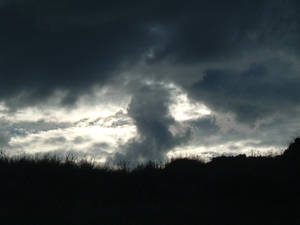 Stormy beach