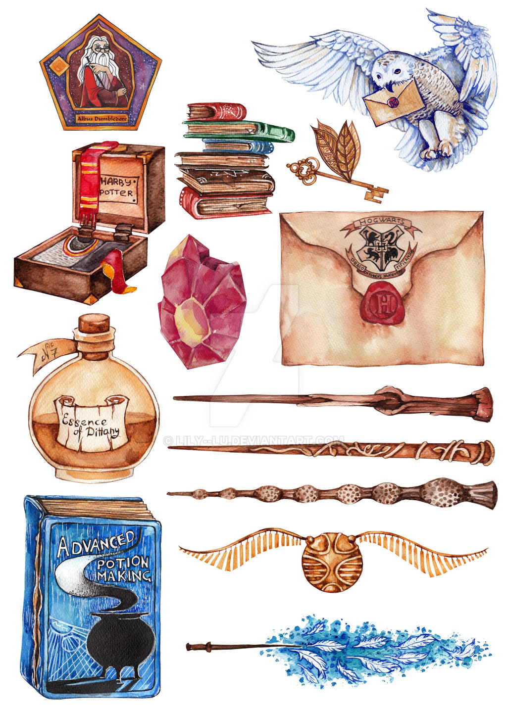 Harry Potter objects and spells