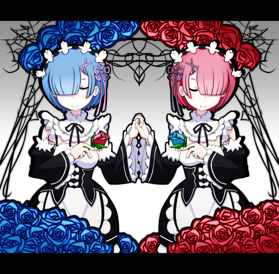 Rem and Ram by GreedyDeviant