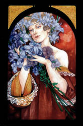 Flower by mucha by jurithedreamer