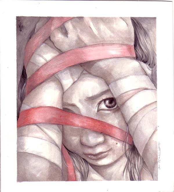 altered self portrait