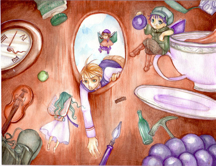 boy Alice in wander library 3 by jurithedreamer on DeviantArt