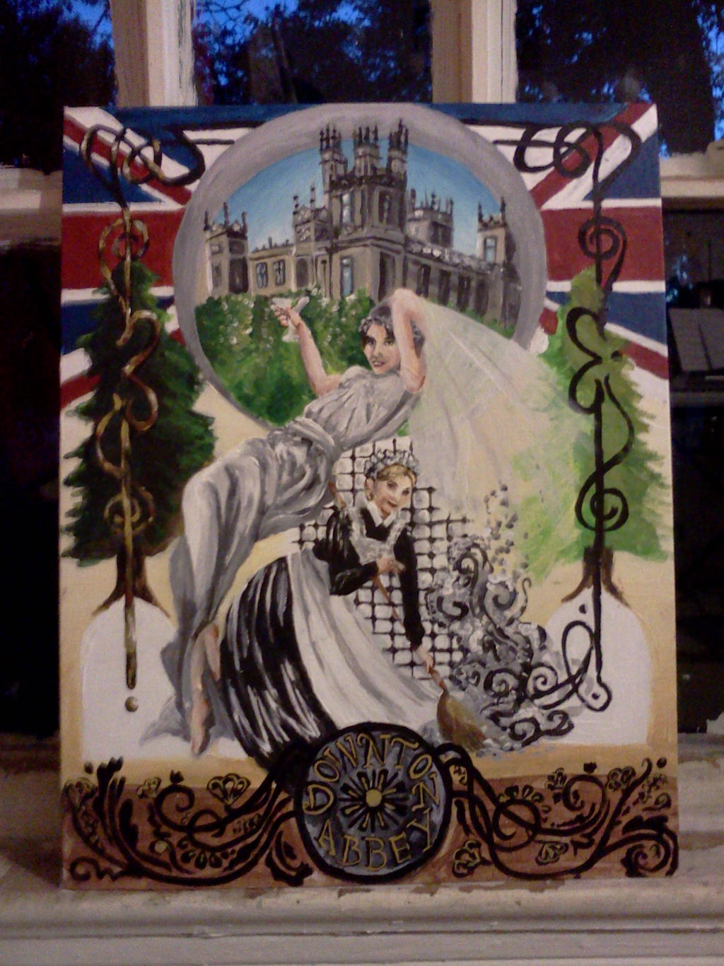 Downton Abbey painting / interpretive poster