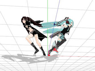 Cyber Miku and BRS ground view