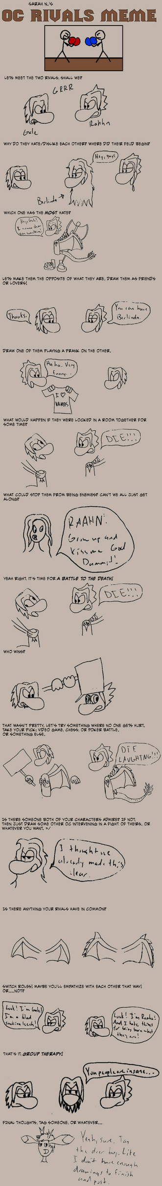 2 Rivals Meme Rivals Meme by HyperactiveMothMan on DeviantArt