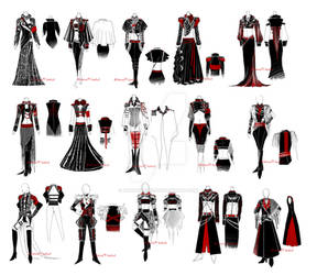 Art military costumes designs