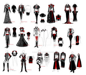 Art military costumes designs