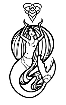 mermaid motherhood logo