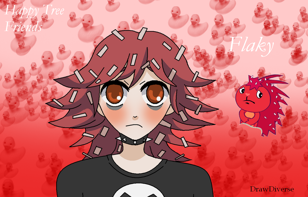 Happy Tree Friends - Anime - Flaky. by DrawDuverse on DeviantArt