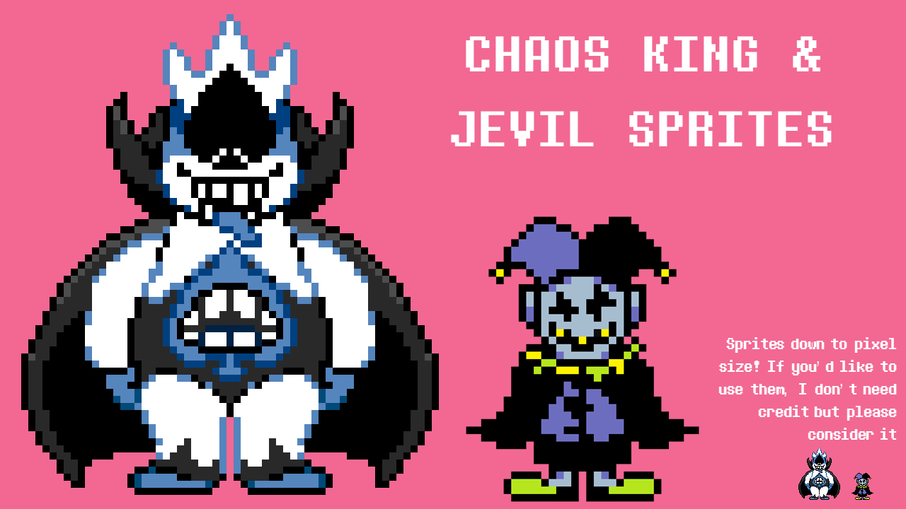 DELTARUNE | King and Jevil Sprites by cyphis6 on DeviantArt