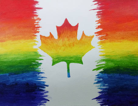 Gay Canadian Flag
