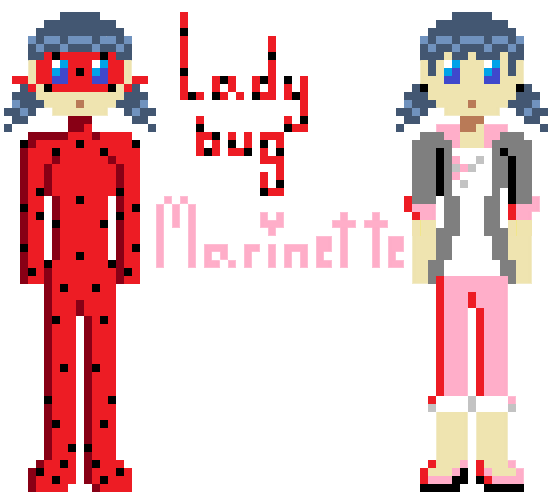 Ladybug-Torre Eiffel// Pixel art by Conpixel on DeviantArt