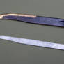 Falchion with scabbard and by-knife