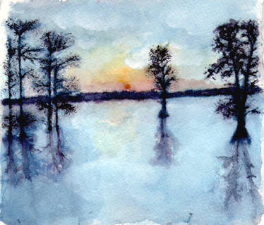 Lake Watercolor