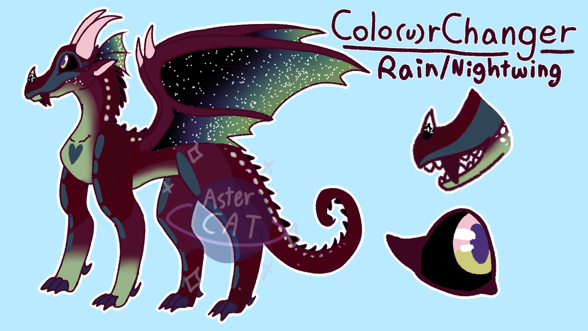 Color Changer the Rainwing Nightwing Hybrid by TheAsterCat on DeviantArt