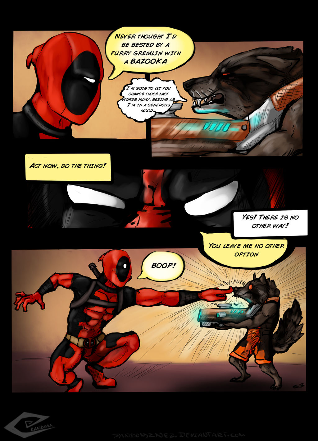 Rocket Raccoon VS Deadpool