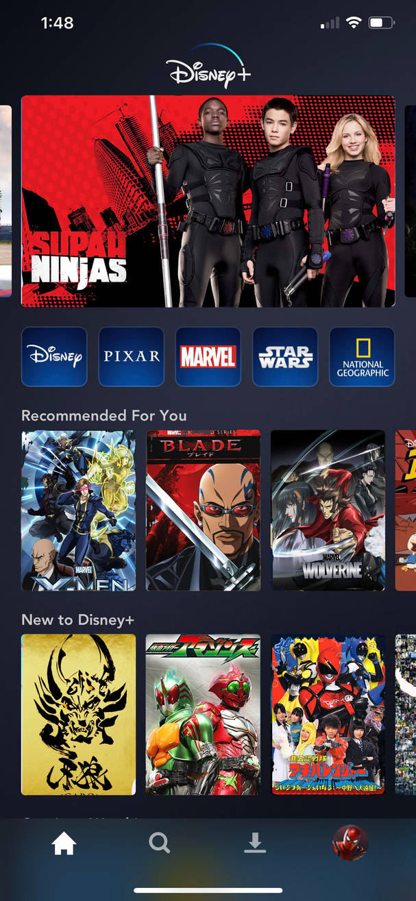 Disney+ App with Custom shows by meteot25 on DeviantArt