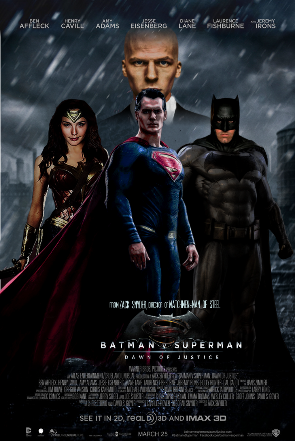 Batman vs Superman Dawn of Justice movie poster by ArkhamNatic on DeviantArt