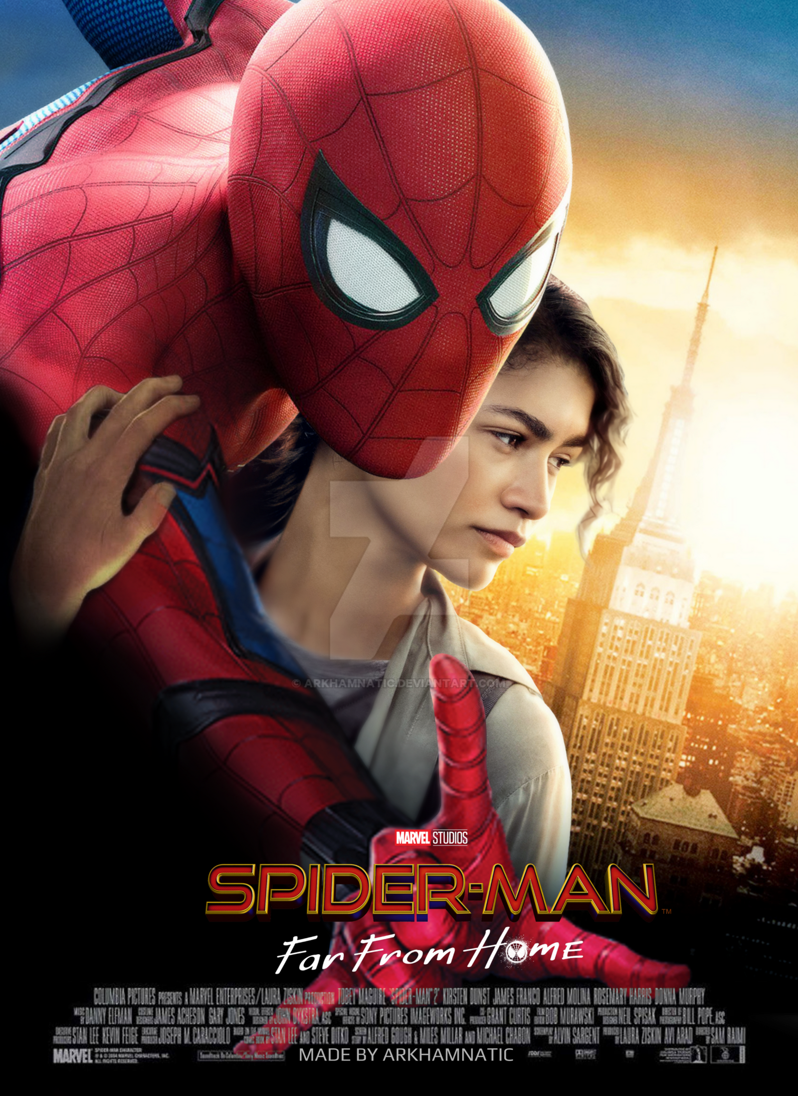 Spider Man Far From Home movie poster by ArkhamNatic on DeviantArt