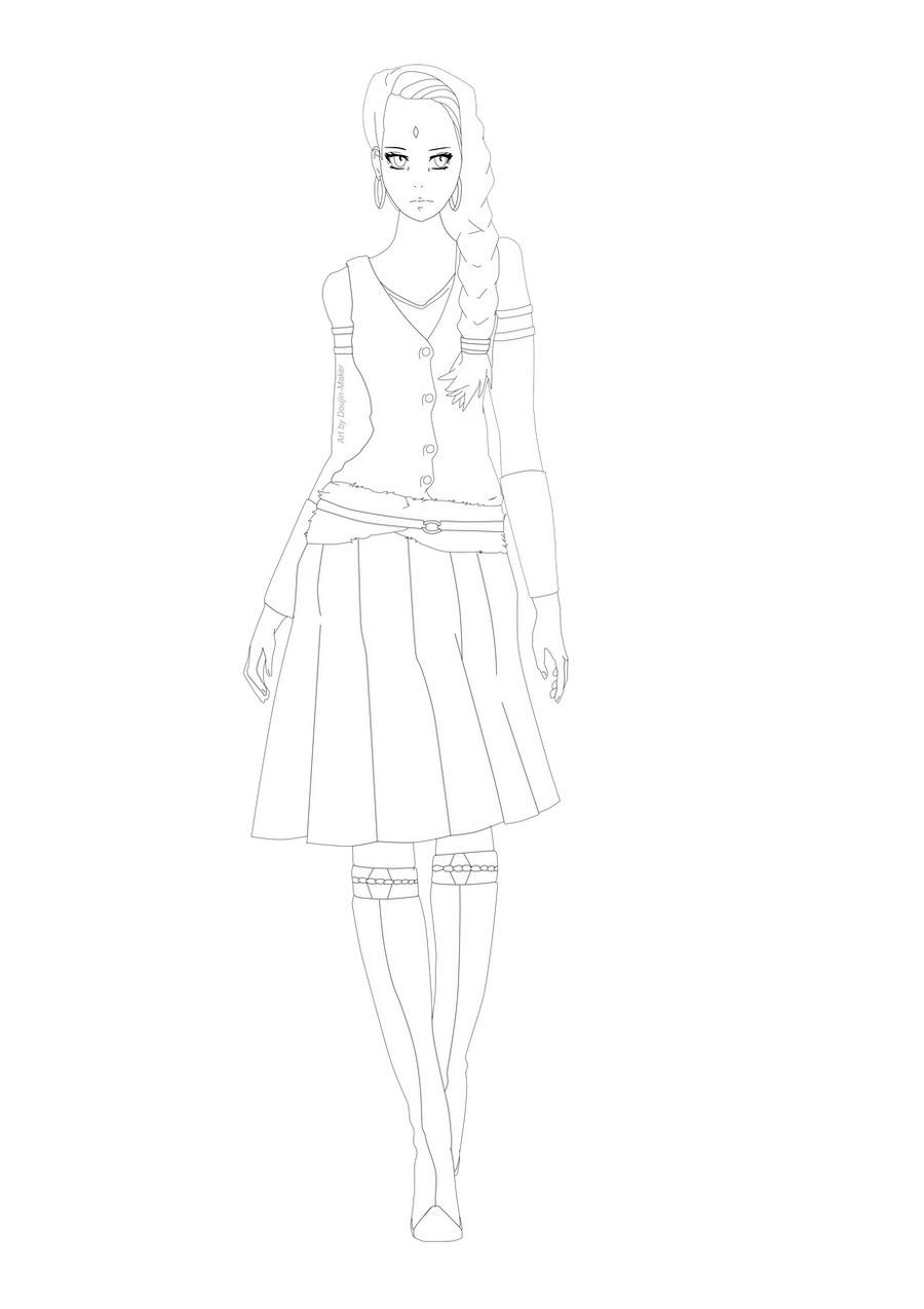 Future Sakura - Line Art