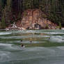 Red Lake,Gheorgheni,Romania,frozen..