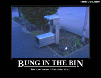 bung in the bin