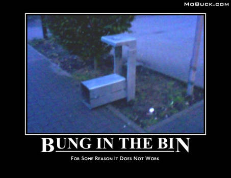 bung in the bin