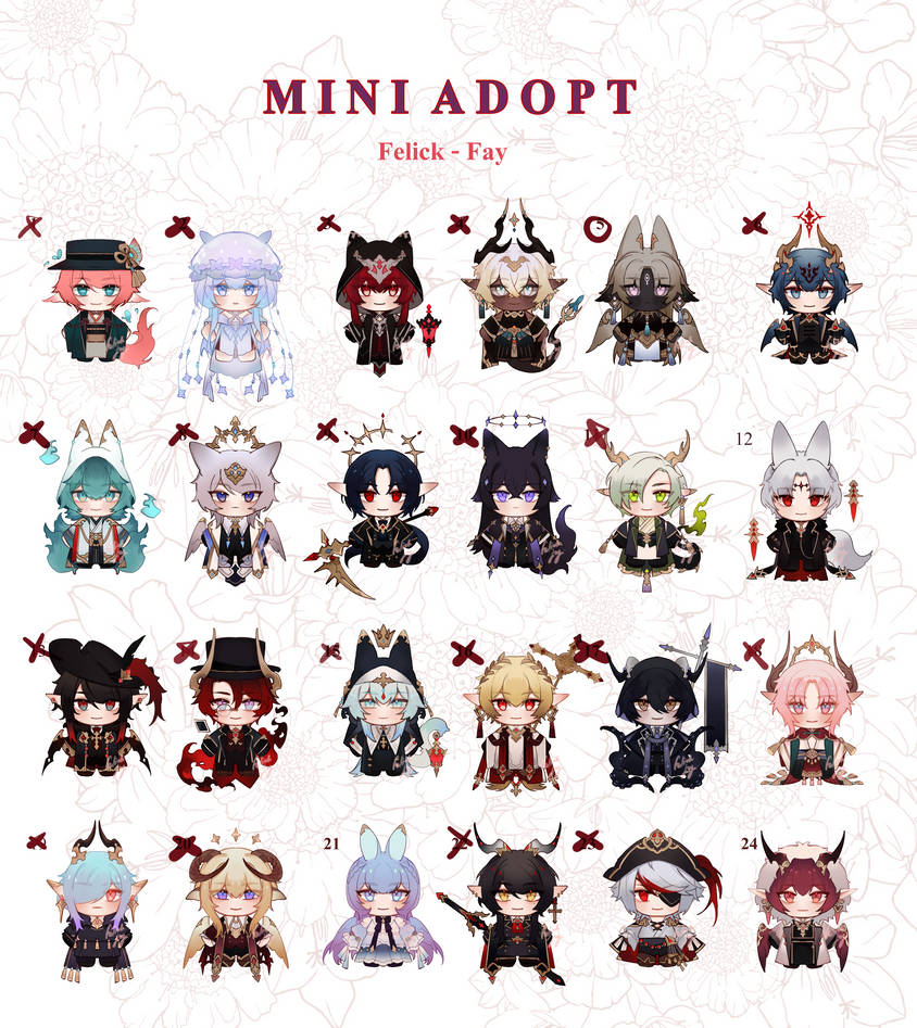 Adopt Set Mini Adopt Set price 11 ( close ) by Felick-fay on DeviantArt