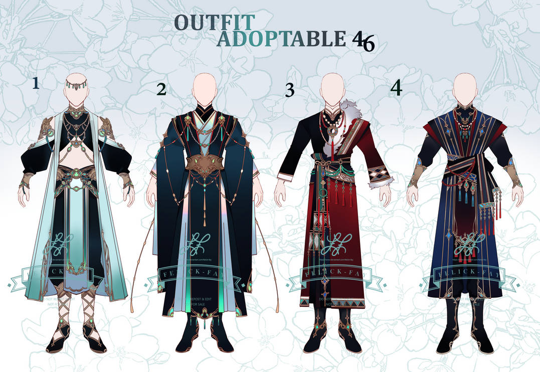 Outfit set 46 Auction (Open) by Felick-fay on DeviantArt