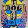 Restored 1978 Dog Town Wes Humpston deck graphic.