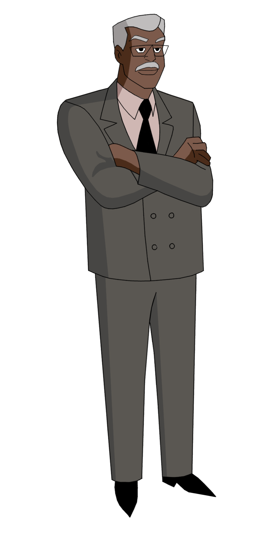 Batman TAS: Lucius Fox by TheRealFB1 by TheRealFB1 on DeviantArt