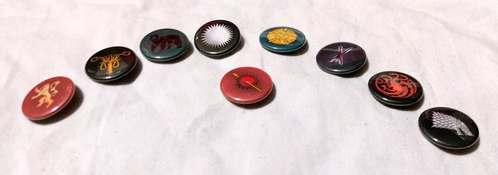 Fire and Ice House Sigils 1.25'' Buttons by SnowBunnyStudios on DeviantArt