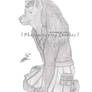 Wolf Anthro Uncoloured