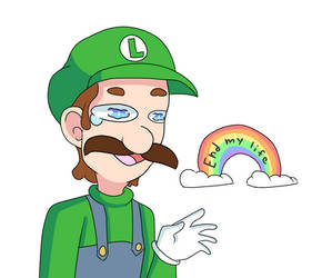 Luigi being relatable