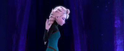 Elsa Dress Transformation Gif