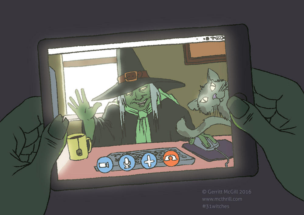 31 Witches, day 19 - Technology Witch by McThrill on DeviantArt