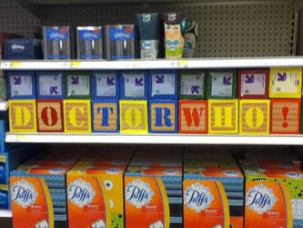 Doctor Who/Tissue box letters