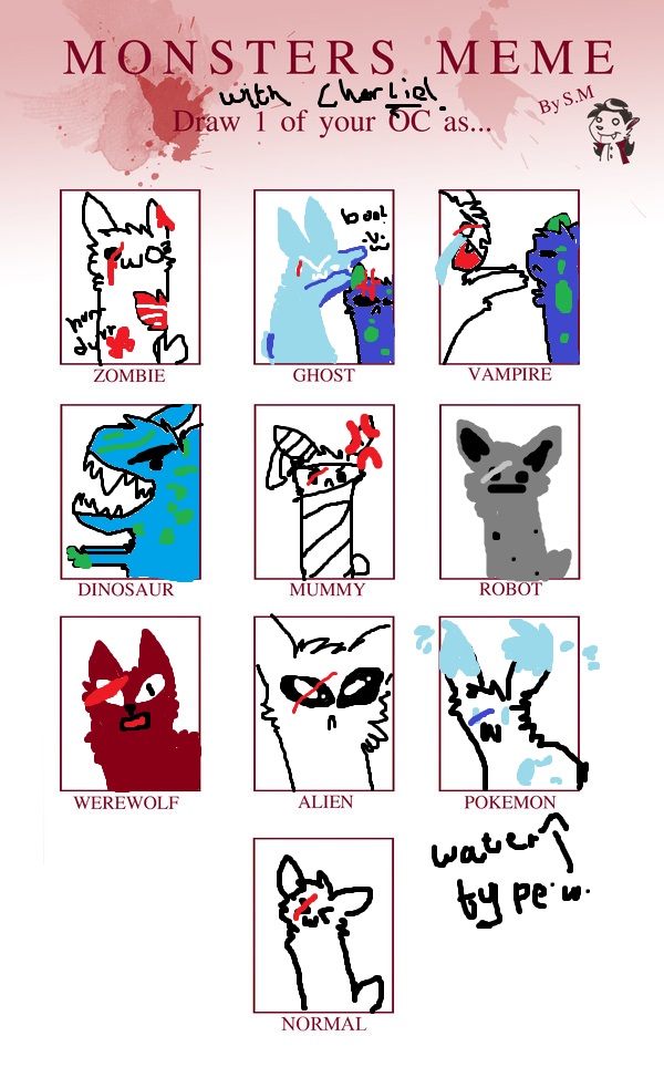Meme Monster Code Monsters meme~ by Charliedebunny on DeviantArt