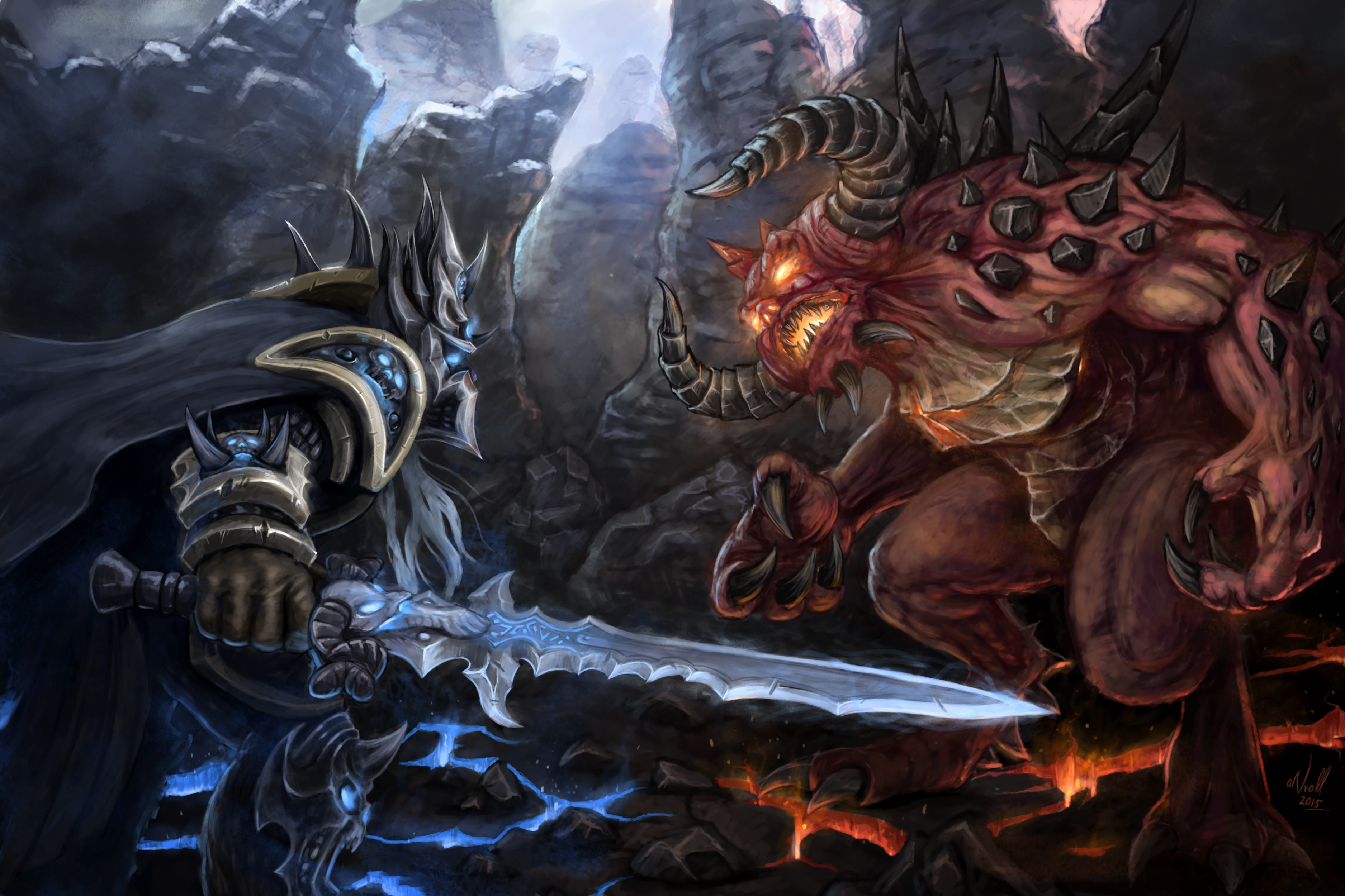 Diablo vs. Arthas by aNroll on DeviantArt