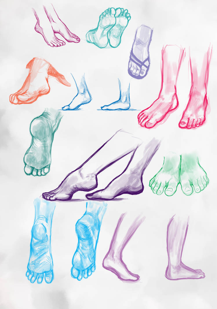 Foot Poses Deviantart Foot Practice by vleize on DeviantArt