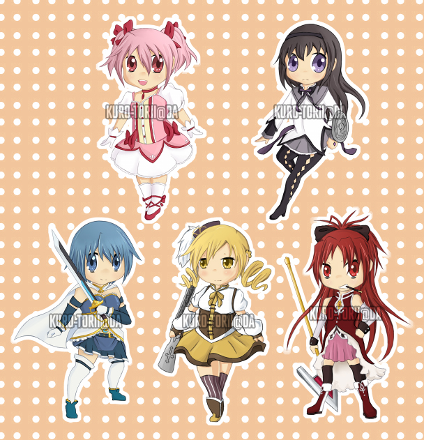 Madoka keychain set