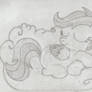 Pony Sketch - Sleeping on Clouds