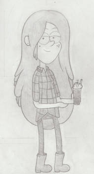 Gravity Falls sketch - Wendy Corduroy