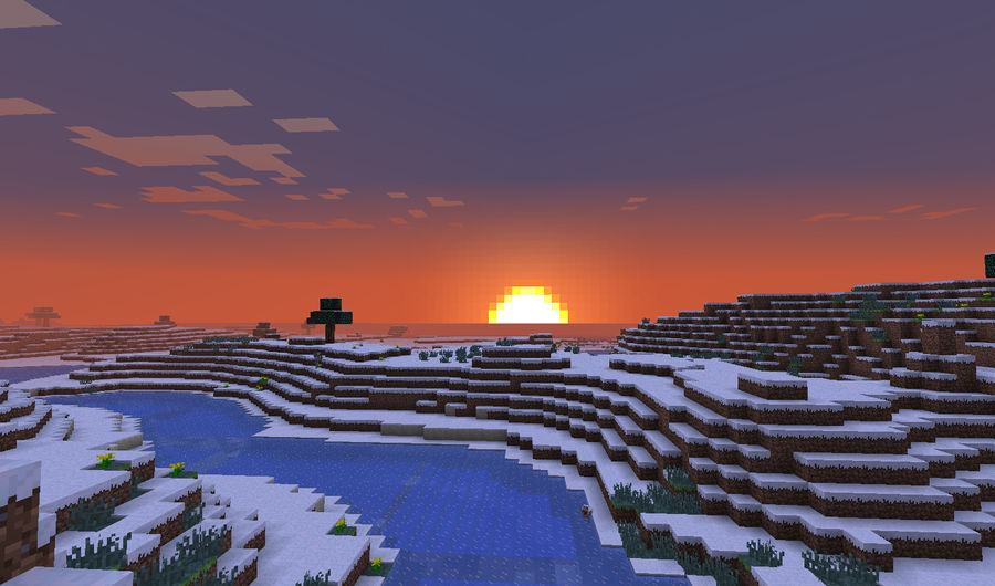 Minecraft Sun Rise Minecraft Sunrise by firerappedR on DeviantArt