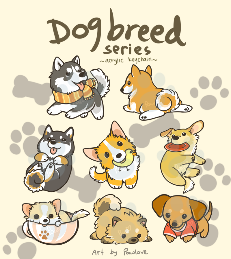 Dog Breed Series Keychains