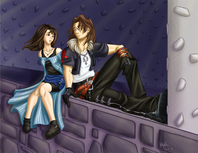 KH2: Leon and Rinoa by lethalfairy on DeviantArt