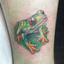 Tree Frog tattoo