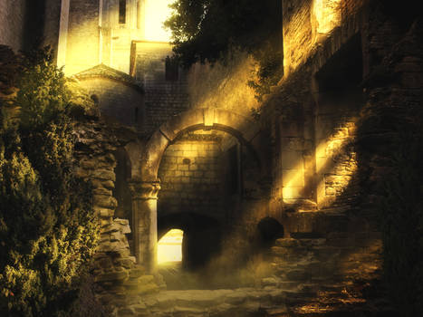 [Premade Background] Medieval Passage